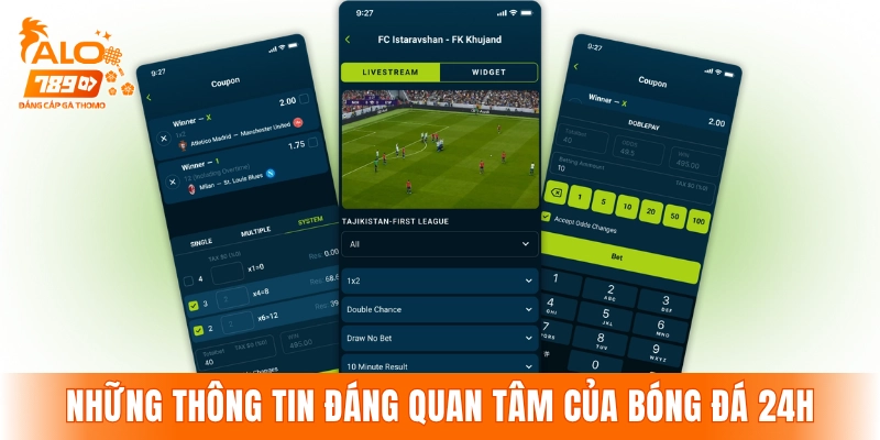 Những thông tin đáng quan tâm của bóng đá 24h