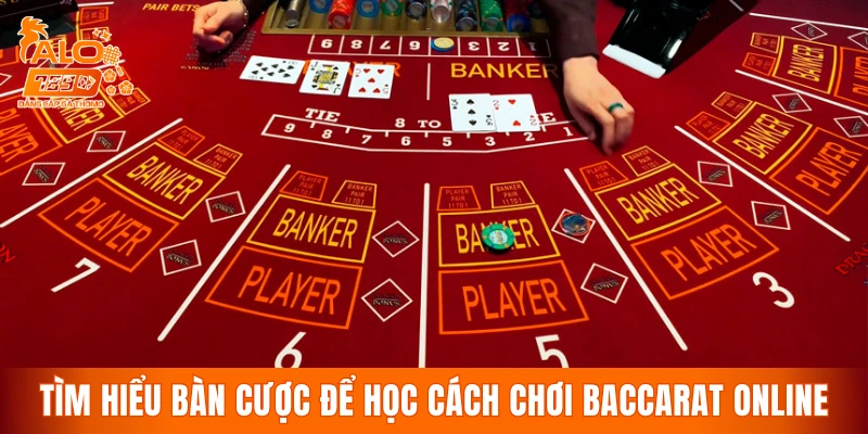 Tìm hiểu bàn cược để học cách chơi Baccarat online